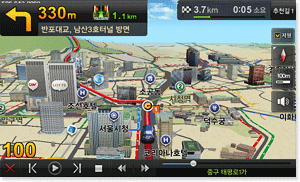 국내 최초 전국 3D 지형정보 지형모드 화면